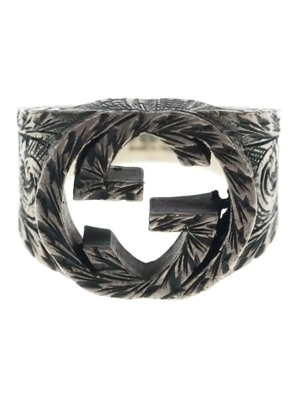 Gucci Interlocking G Ring Silver